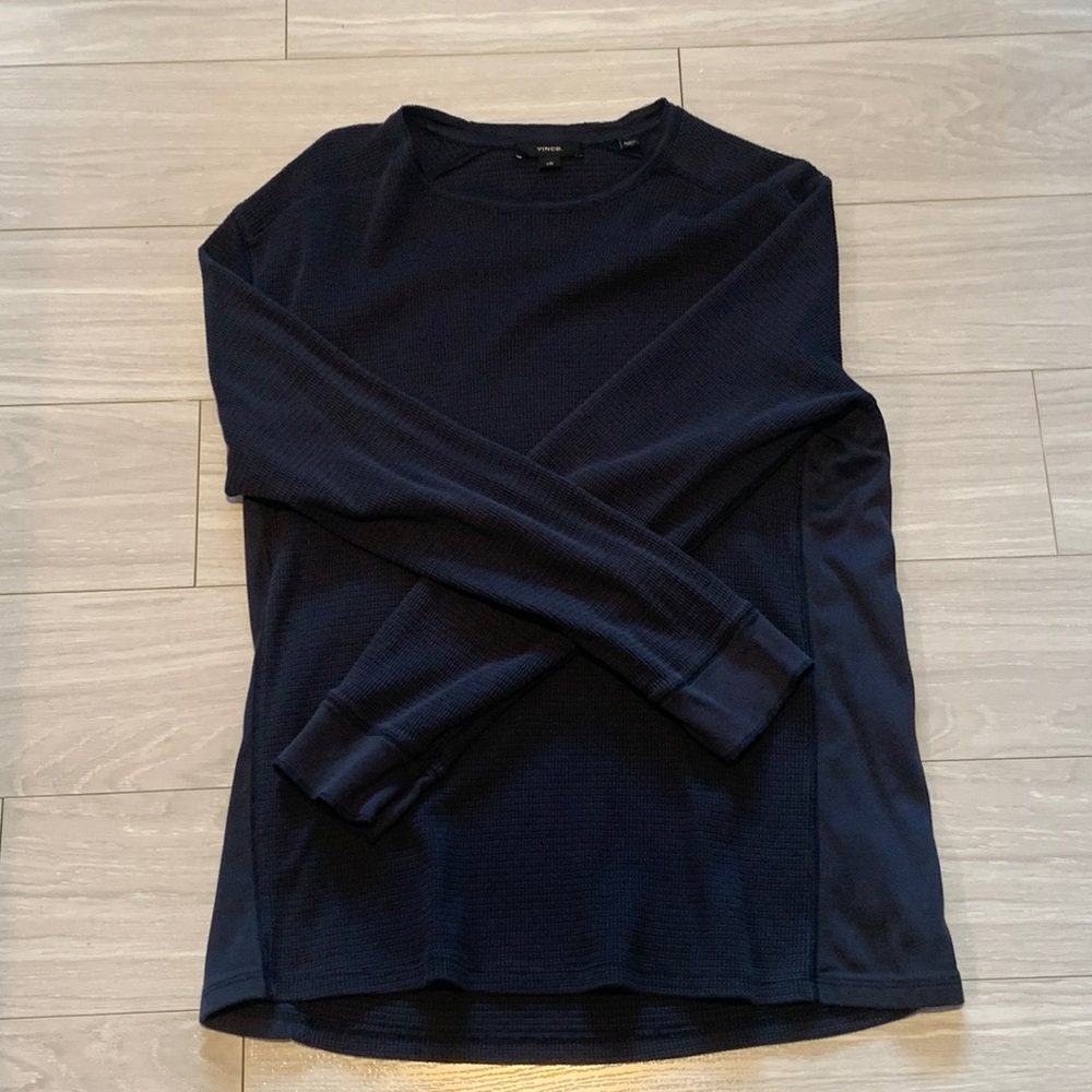 Vince Men’s Sweater Navy Blue Large